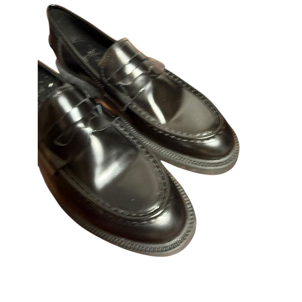 Vagabond Alex Moc Toe Black Leather Classic Office Penny Loafers Womens Size 8.5 - Picture 5 of 10